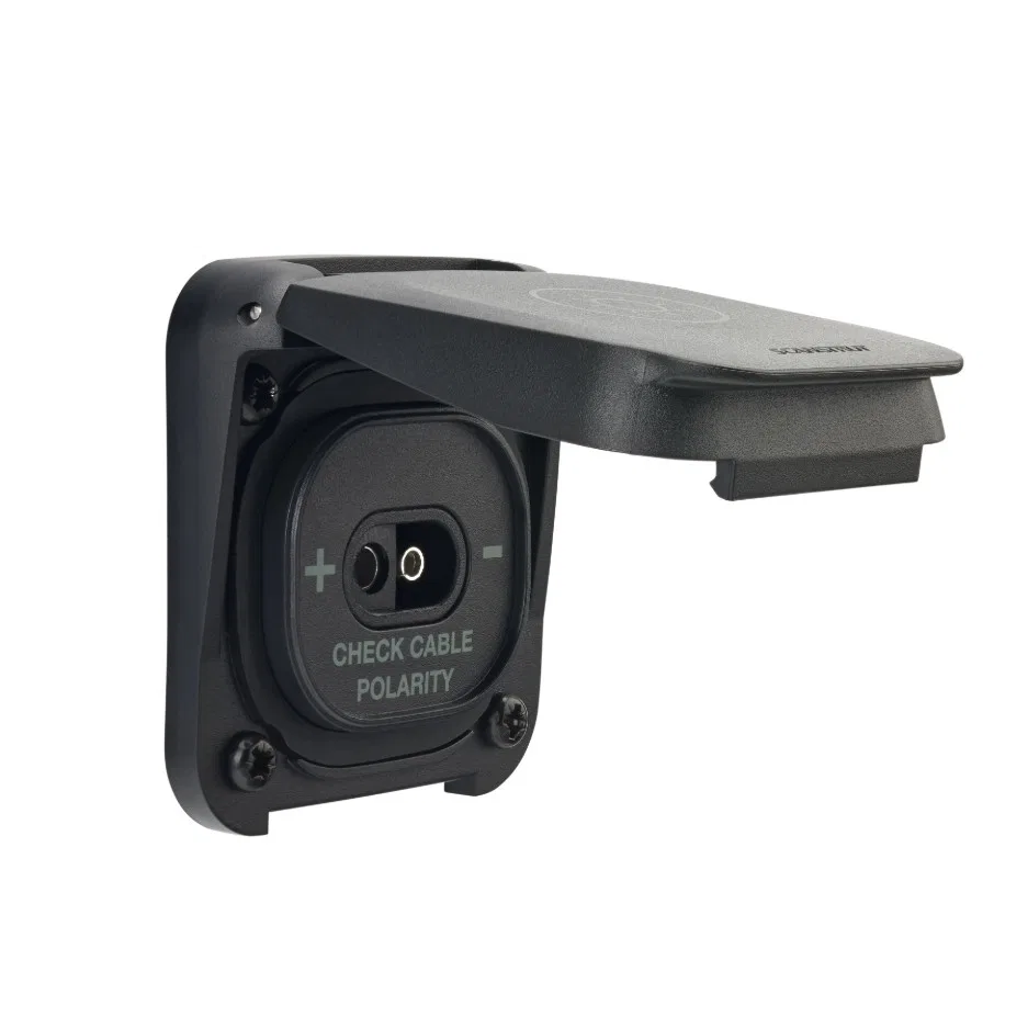 SC-V-S2 – SCANSTRUT Solar Power Port Inlet, Black SAE Connection 20 Amp/ 24 Volt DC IP68/ IP69K Waterproof Rating 2.6...